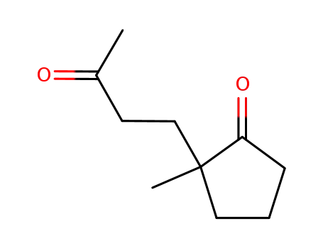 Molecular Structure of 4326-84-5 (Cyclopentanone, 2-methyl-2-(3-oxobutyl)-)