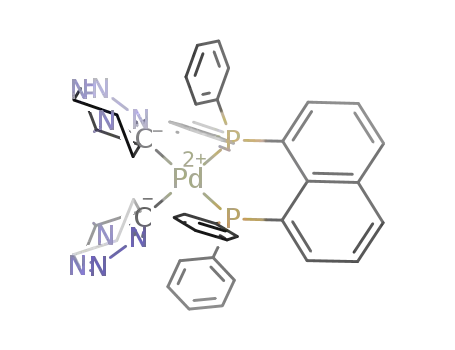 [Pd(1,8-bis(diphenylphosphino)naphthalene)(N<sub>4</sub>CCy)2]