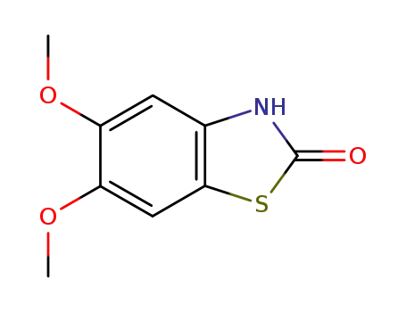 Molecular Structure of 53827-52-4 (2(3H)-Benzothiazolone,5,6-dimethoxy-(9CI))