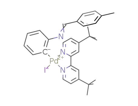 [PdI(4,4'-di-tert-butyl-2,2'-bipyridine)(C<sub>6</sub>H<sub>4</sub>NCH(p-tolyl))]