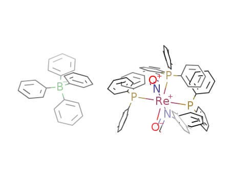 Molecular Structure of 861637-31-2 ([Re(η2-p-tolylNCHO)(NO)(P(C6H5)3)3][B(C6H5)4])