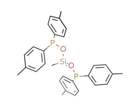 Molecular Structure of 138150-32-0 (Phosphinous acid, bis(4-methylphenyl)-, dimethylsilylene ester)