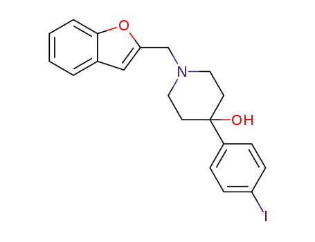 1-(benzofuran-2-ylmethyl)-4-(4-iodomophenyl)piperidin-4-ol