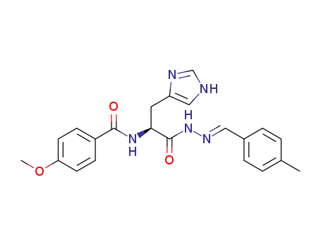 (S,E)-N-(3-(1H-imidazol-4-yl)-1-(2-(4-methylbenzylidene)hydrazinyl)-1-oxopropan-2-yl)-4-methoxybenzamide