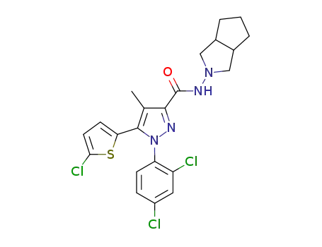 Molecular Structure of 1160842-65-8 (C<sub>22</sub>H<sub>21</sub>Cl<sub>3</sub>N<sub>4</sub>OS)