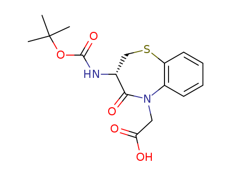 3(S)-BOC-AMINO-2,3-DIHYDRO-4-OXO-1,5-BENZOTHIAZEPINE-5(2H)-ACETIC ACID