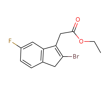 ethyl 2-(2-bromo-5-fluoro-1H-inden-3-yl)acetate
