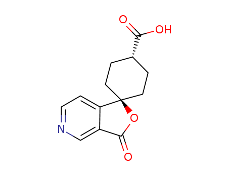 trans-3'-Oxo-spiro[cyclohexane-1,1'(3'H)-furo[3,4-c]pyridine]-4-carboxylic acid