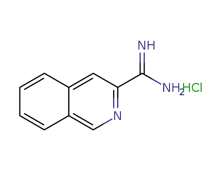 Molecular Structure of 1179362-42-5 (Isoquinoline-3-carboxiMidaMide hydrochloride)