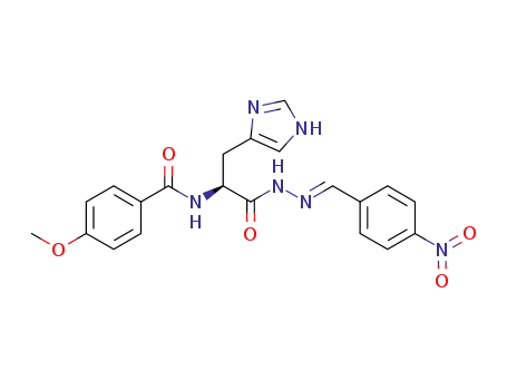 (S,E)-N-(3-(1H-imidazol-4-yl)-1-(2-(4-nitrobenzylidene)hydrazinyl)-1-oxopropan-2-yl)-4-methoxybenzamide