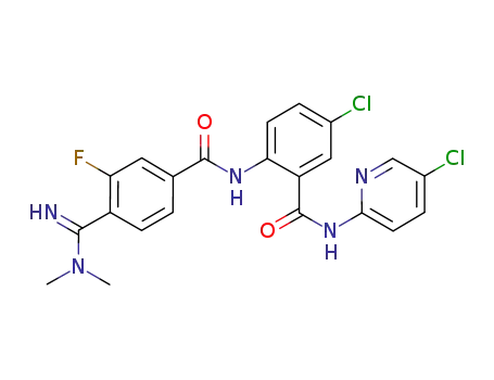 C<sub>22</sub>H<sub>18</sub>Cl<sub>2</sub>FN<sub>5</sub>O<sub>2</sub>