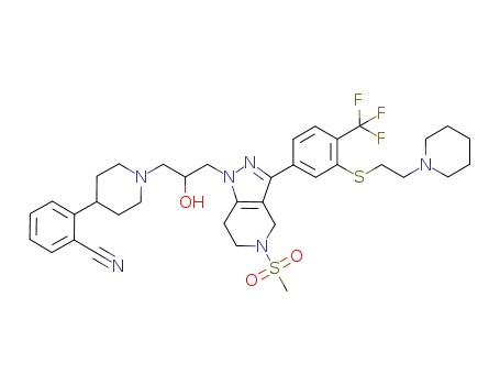C<sub>36</sub>H<sub>45</sub>F<sub>3</sub>N<sub>6</sub>O<sub>3</sub>S<sub>2</sub>