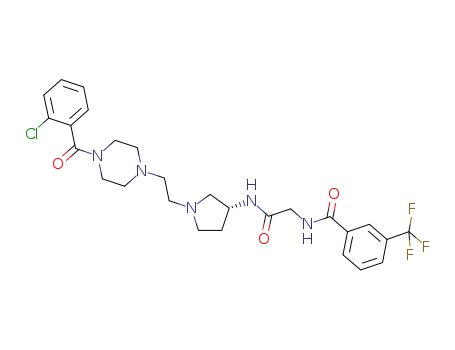 C<sub>27</sub>H<sub>31</sub>ClF<sub>3</sub>N<sub>5</sub>O<sub>3</sub>