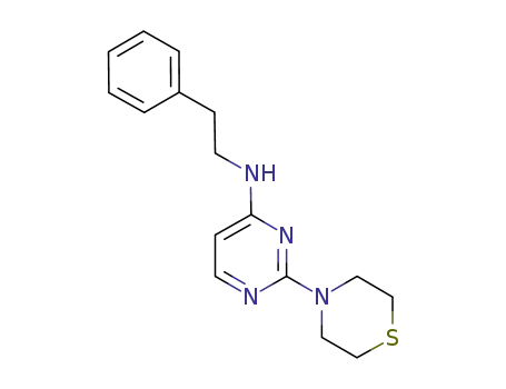 N-phenethyl-2-thiomorpholinopyrimidin-4-amine