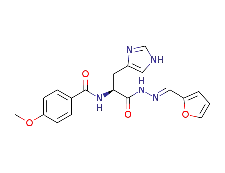 (S,E)-N-(1-(2-(furan-2-ylmethylene)hydrazinyl)-3-(1H-imidazol-4-yl)-1-oxopropan-2-yl)-4-methoxybenzamide