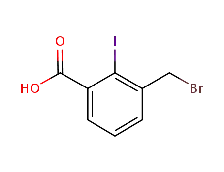 Molecular Structure of 920759-98-4 (Benzoic acid, 3-(bromomethyl)-2-iodo-)