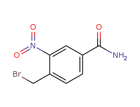 Molecular Structure of 62700-58-7 (Benzamide, 4-(bromomethyl)-3-nitro-)