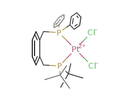 [(α-(di-tert-butylphosphino)-α'-(diphenylphosphino)xylene)PtCl2]
