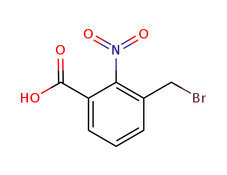 Molecular Structure of 920760-14-1 (Benzoic acid, 3-(bromomethyl)-2-nitro-)