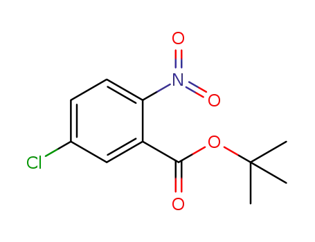 Molecular Structure of 889858-10-0 (Benzoic acid, 5-chloro-2-nitro-, 1,1-dimethylethyl ester)