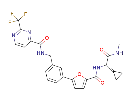 C<sub>24</sub>H<sub>22</sub>F<sub>3</sub>N<sub>5</sub>O<sub>4</sub>