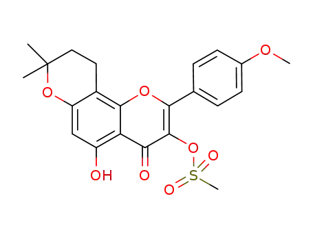 5-hydroxy-3-methanesulfonyl-4'-methoxy-6'',6''-dimethyl-4'',5''-dihydropyrano[2'',3'':7,8]-flavone