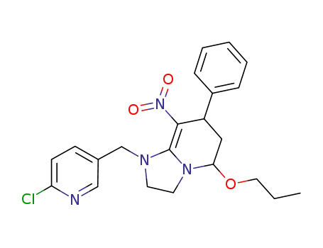 1-((6-chloropyridin-3-yl)methyl)-5-propoxy-7-phenyl-8-nitro-1,2,3,5,6,7-hexahydroimidazo[1,2-a]pyridine