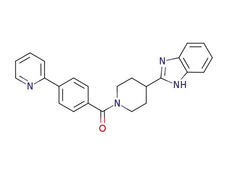 [4-(1H-benzimidazol-2-yl)piperidin-1-yl][4-(pyridin-2-yl)phenyl]methanone