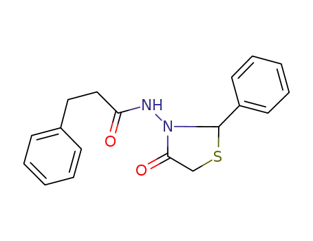 N-(4-oxo-2-phenylthiazolidin-3-yl)-3-phenylpropanamide
