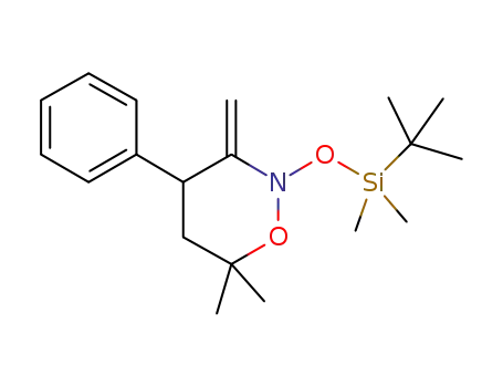 2-(tert-butyldimethylsilyloxy)-6,6-dimethyl-3-methylene-4-phenyl-2,3,5,6-tetrahydro[1,2]oxazine
