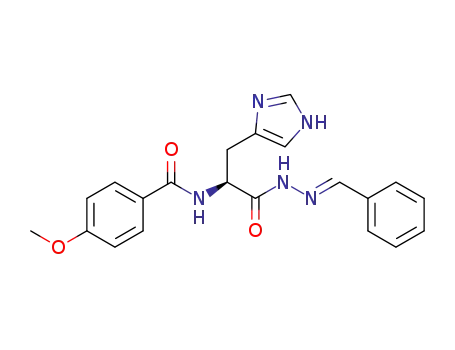 (S,E)-N-(1-(2-benzylidenehydrazinyl)-3-(1H-imidazol-4-yl)-1-oxopropan-2-yl)-4-methoxybenzamide