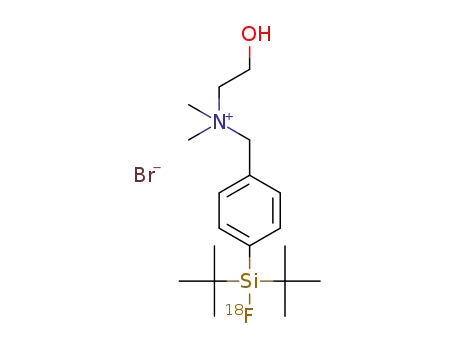 N-(4-(di-tert-butyl[18F]fluorosilyl)benzyl)-2-hydroxy-N,N-dimethylethylammonium bromide