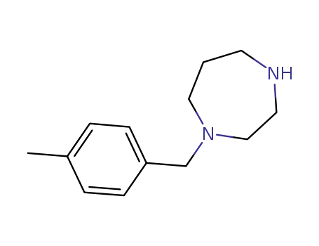 Molecular Structure of 110766-00-2 (1-(4-Methylbenzyl)hoMopiperazine, 95%)