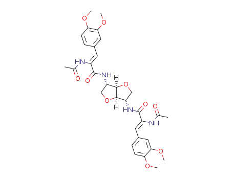 1,4:3,6-dianhydro-2,5-bis-[2-acetamido-(Z)-3,4-dimethoxycinnamamido]-2,5-dideoxy-L-iditol