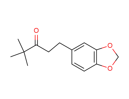 Molecular Structure of 78074-39-2 (3-Pentanone, 1-(1,3-benzodioxol-5-yl)-4,4-dimethyl-)