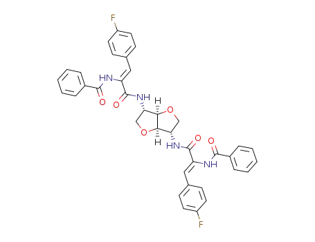 1,4:3,6-dianhydro-2,5-bis-[2-benzamido-(Z)-4-fluorocinnamamido]-2,5-dideoxy-L-iditol