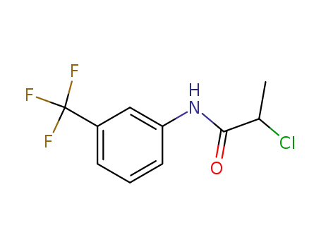 Molecular Structure of 36040-85-4 (2-Chloro-N-(3-trifluoromethyl-phenyl)-propionamide)