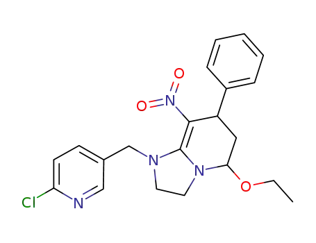 1-((6-chloropyridin-3-yl)methyl)-5-ethoxy-7-phenyl-8-nitro-1,2,3,5,6,7-hexahydroimidazo[1,2-a]pyridine