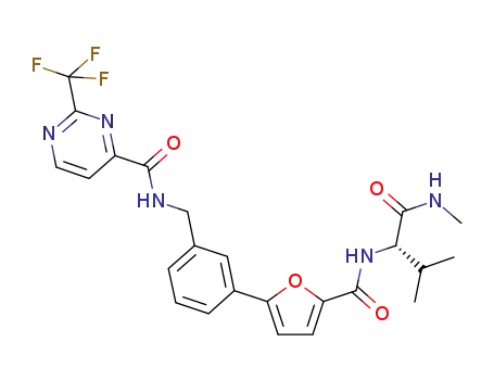 C<sub>24</sub>H<sub>24</sub>F<sub>3</sub>N<sub>5</sub>O<sub>4</sub>