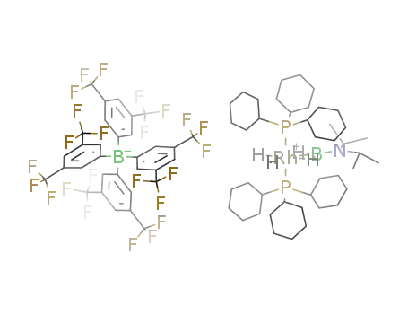 [RhH2(η2:η2-diisopropylaminoborane)(P(C6H11)3)2][B(C6H3(CF3)2)4]