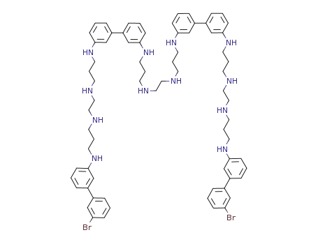 Molecular Structure of 1264754-16-6 (N<sup>(3)</sup>,N(3')-3,3'-[ethane-1,2-diylbis(azanediyl)bis(propane-3,1-diyl)]bis[N(3')-[3-[2-[3-(3'-bromobiphenyl-3-ylamino)propylamino]ethylamino]propyl]biphenyl-3,3'-diamine])