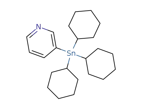Molecular Structure of 36145-49-0 (3-tricyclohexylstannylpyridine)