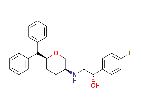 (S)-2-(((3S,6S)-6-benzhydryltetrahydro-2H-pyran-3-yl)amino)-1-(4-fluorophenyl)ethanol