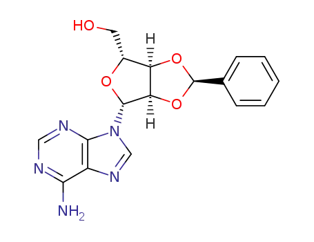 Molecular Structure of 116183-89-2 (Adenosine, 2',3'-O-(phenylmethylene)-, (R)-)