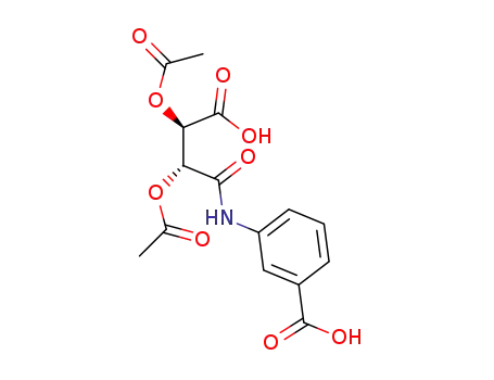 Molecular Structure of 1233190-44-7 (3-(2,3-diacetoxy-3-carboxypropanamido)benzoic acid)