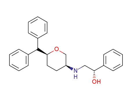(S)-2-((3S,6S)-6-benzhydryltetrahydro-2H-pyran-3-ylamino)-1-phenylethanol