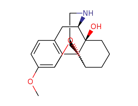 Molecular Structure of 55256-27-4 (4,5α-Epoxy-3-methoxymorphinan-14-ol)