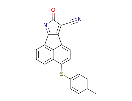 3-(4-methylphenylthio)-8-oxo-8H-acenaphtho[1,2-b]pyrrole-9-carbonitrile