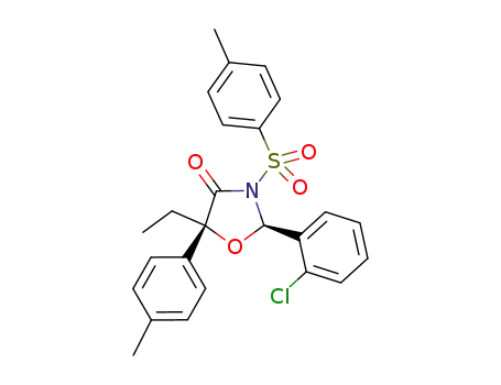 (2R,5S)-2-(2-chlorophenyl)-5-ethyl-5-p-tolyl-3-tosyloxazolidin-4-one