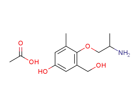 4-(2-aminopropoxy)-3-(hydroxymethyl)-5-methylphenol acetate